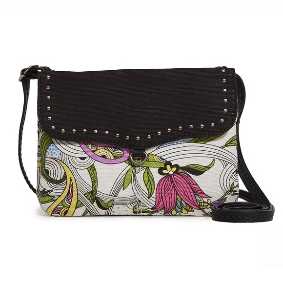 Sakroots Handbags - Sakroots “Austen” black/ivory print crossbody bag